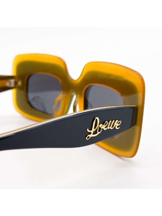 New Loewe LW40139U 20A Black Yellow Unisex Sunglasses main image 9